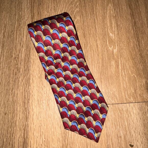 Villa Bolgheri designer Italian tie 100% tie box f - Picture 1 of 2
